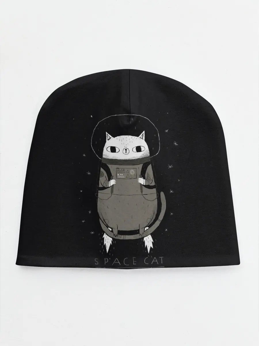 Детская шапка / Кот космонавт