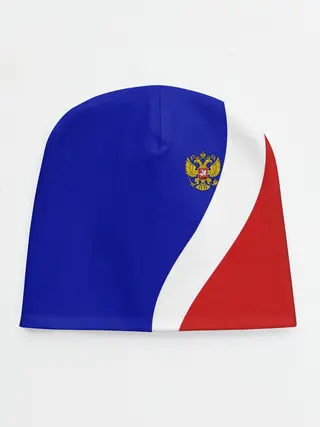 Детская шапка / Герб РФ Триколор