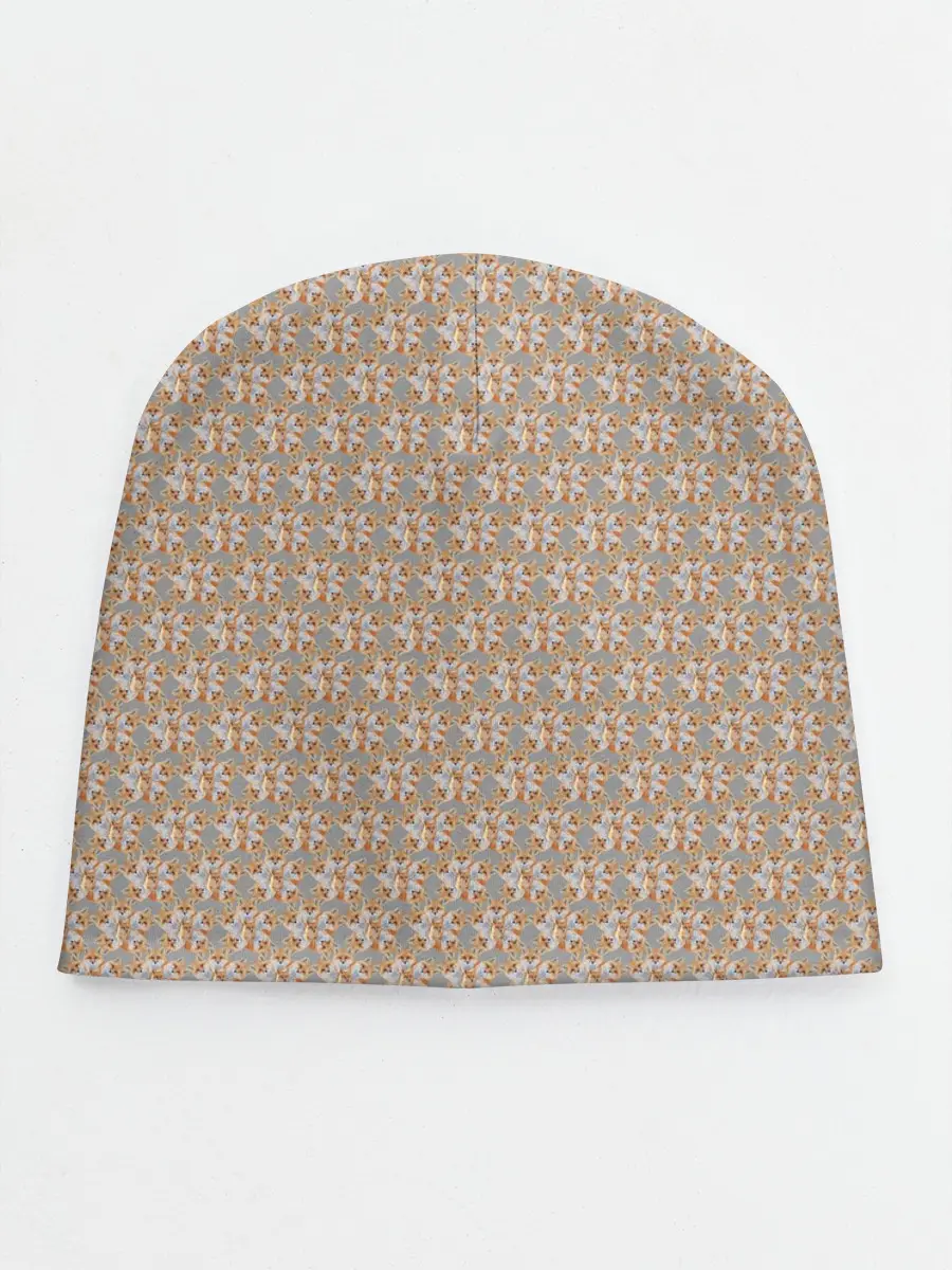 Детская шапка / Лисы узор