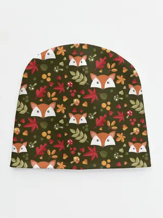 Детская шапка / Лисоньки в лесу