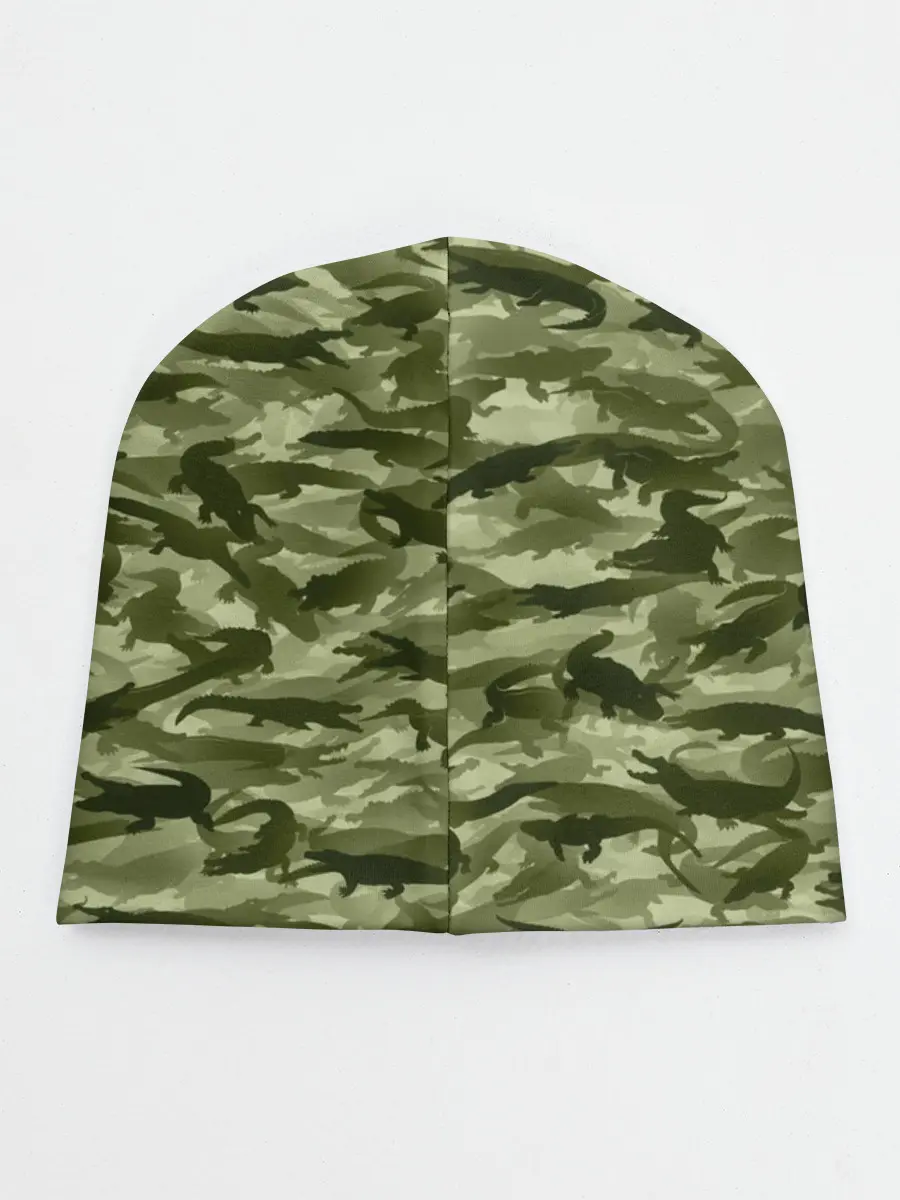 Детская шапка / Камуфляж с крокодилами
