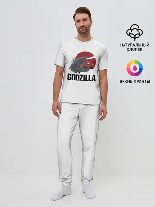 Мужская пижама с брюками / Годзилла
