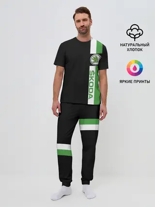Мужская пижама с брюками / Шкодавод | Skoda