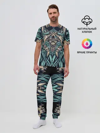 Мужская пижама с брюками / Древний зомби