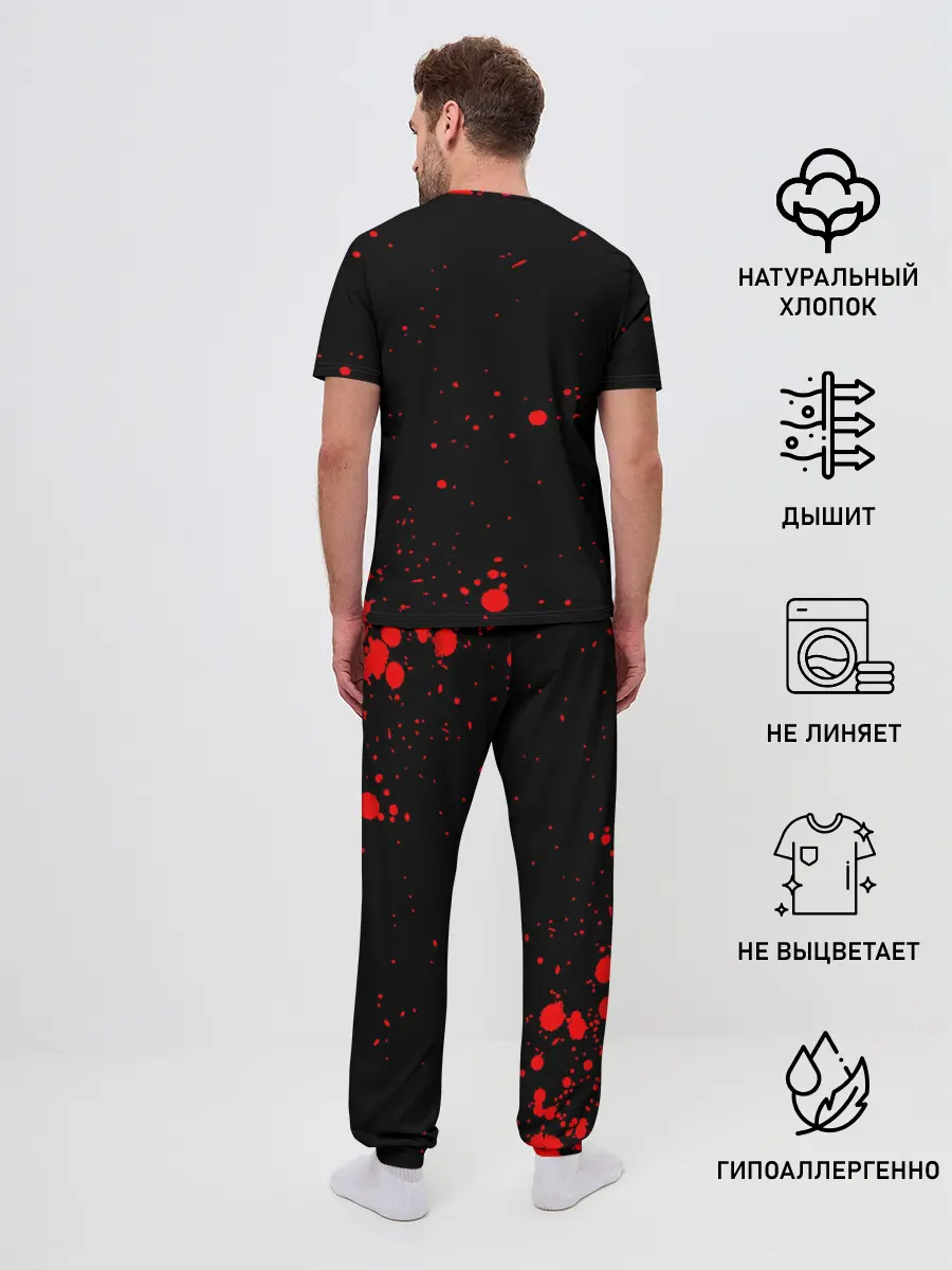 Мужская пижама с брюками / WAKE THE F*** UP SAMURAI