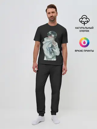 Мужская пижама с брюками / Леви