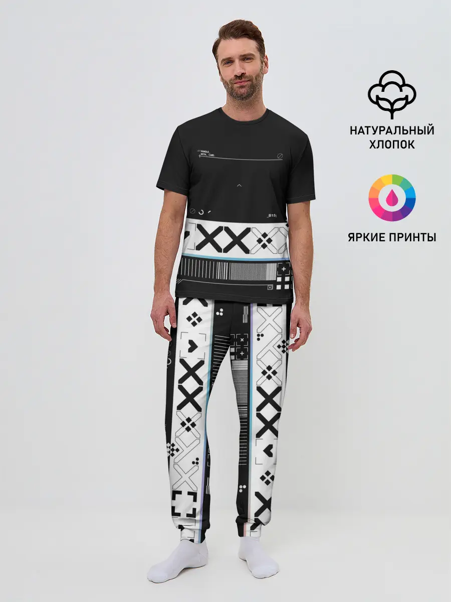 Мужская пижама с брюками / Printstream | Поток информации