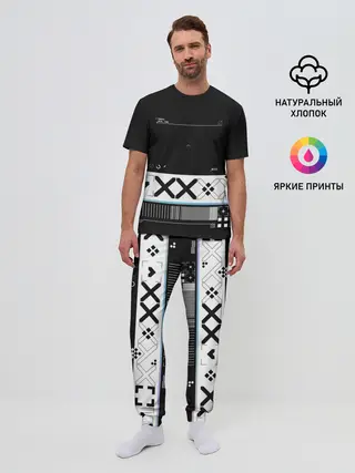 Мужская пижама с брюками / Printstream | Поток информации