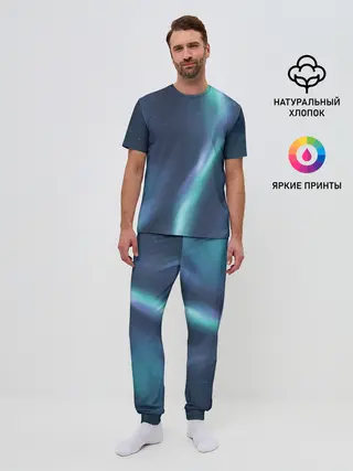 Мужская пижама с брюками / Северное Сияние