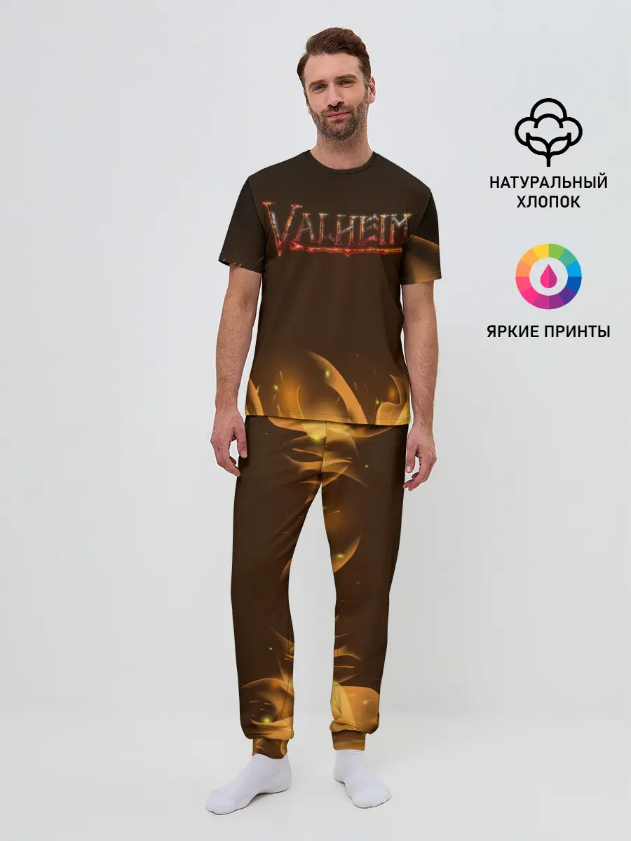 Мужская пижама с брюками / Valheim: Вальхейм выживание.