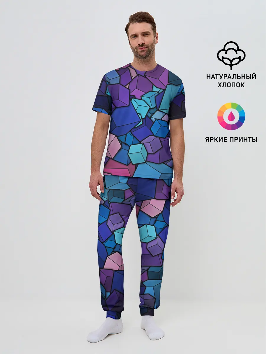 Мужская пижама с брюками / Vector-Shape