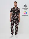 Мужская пижама с брюками / Японский стиль - тигры