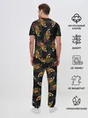 Мужская пижама с брюками / Японский стиль - тигры