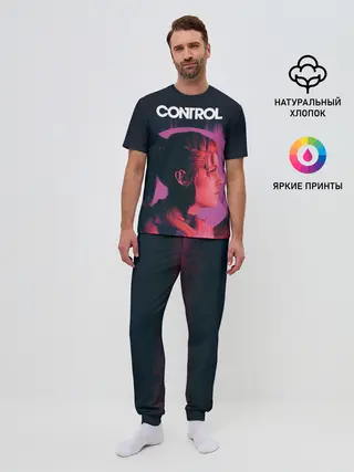 Мужская пижама с брюками / Контрол | Джесси