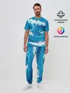 Мужская пижама с брюками / Волны