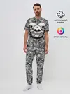 Мужская пижама с брюками / Черепа