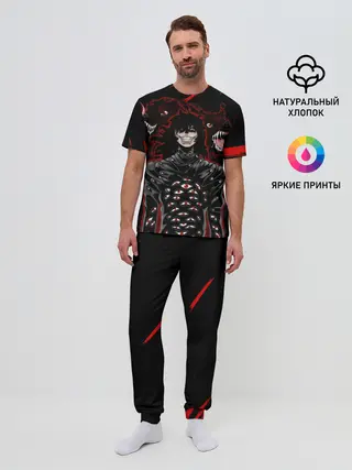 Мужская пижама с брюками / Юмико Такаги в черном Hellsing