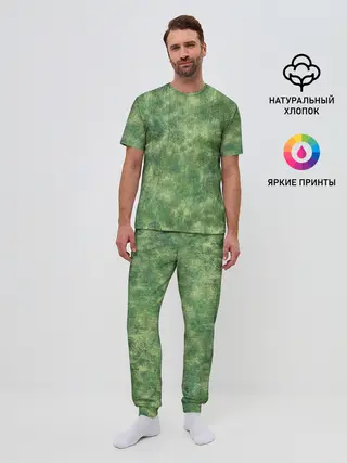 Мужская пижама с брюками / Одуванчики
