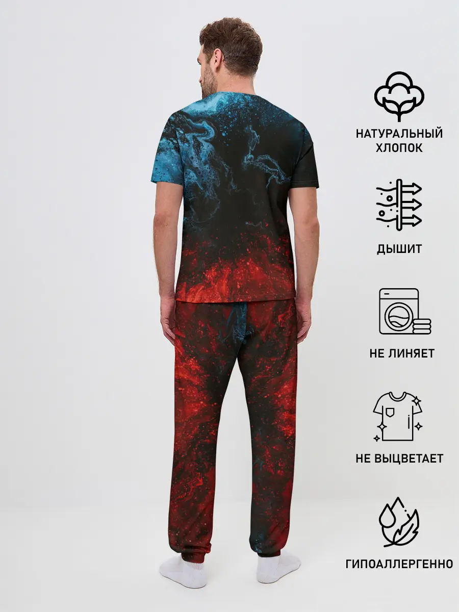 Мужская пижама с брюками / Огонь И Вода