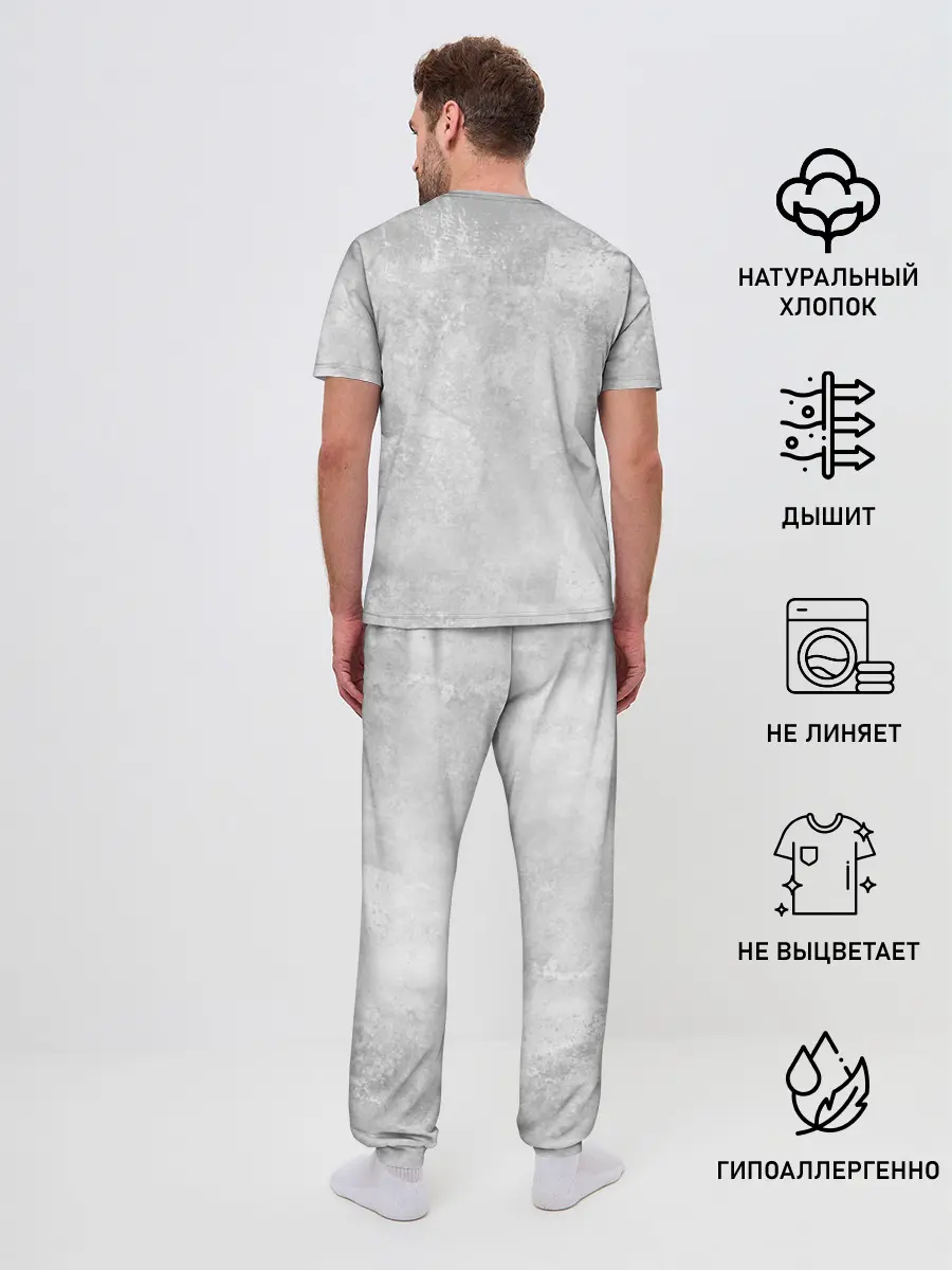 Мужская пижама с брюками / Билли Айлиш красочная