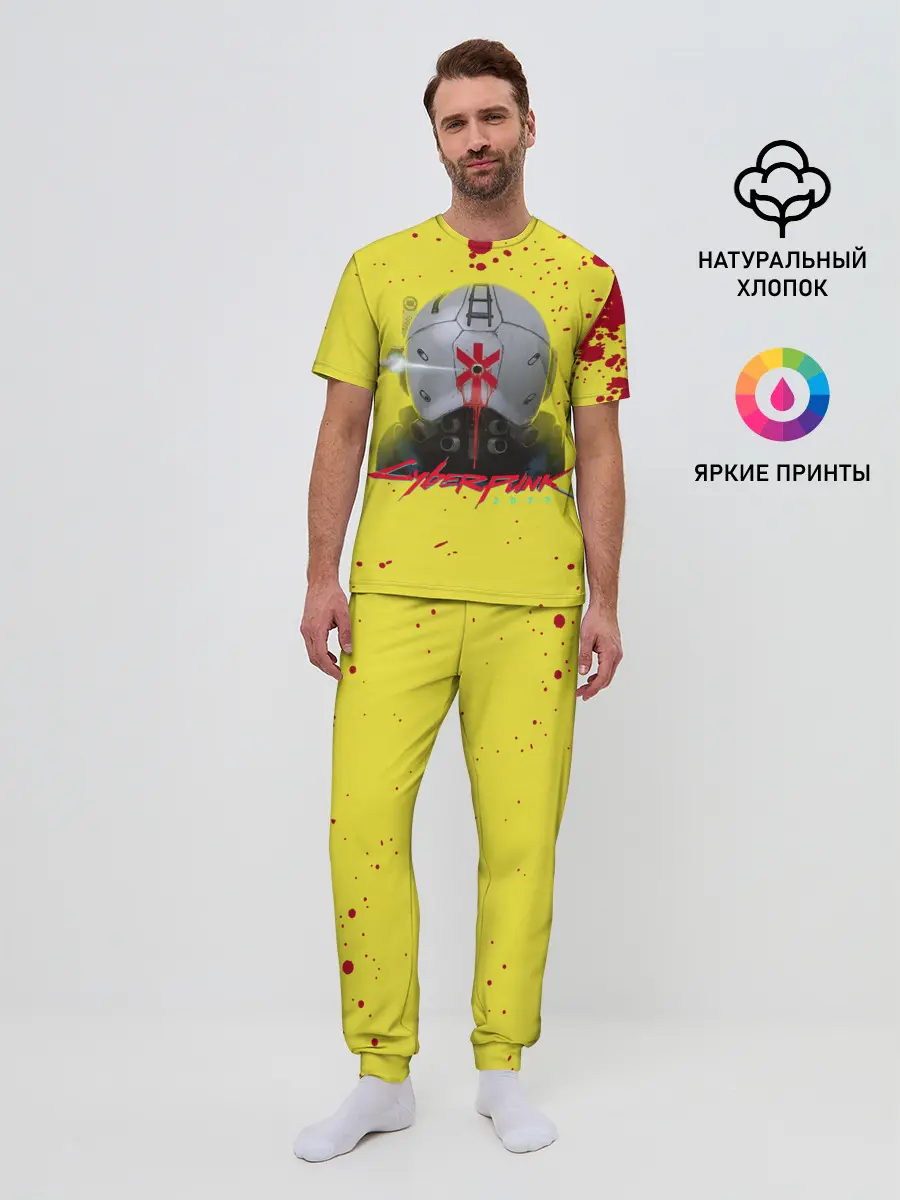 Мужская пижама с брюками / TRAUMA TEAM Cyberpunk 2077