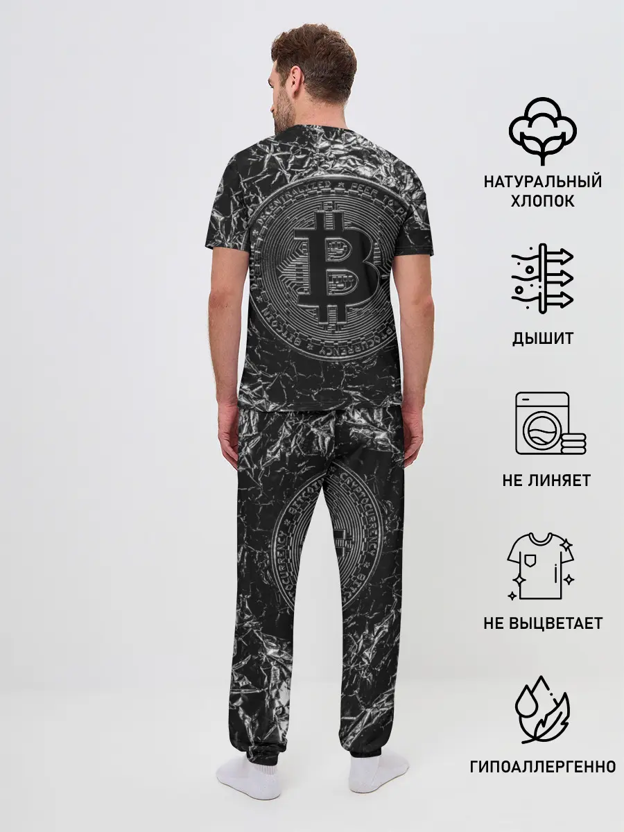 Мужская пижама с брюками / БИТКОИН | BITCOIN