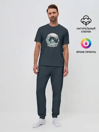 Мужская пижама с брюками / Spaceship
