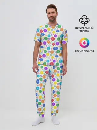 Мужская пижама с брюками / Чакры