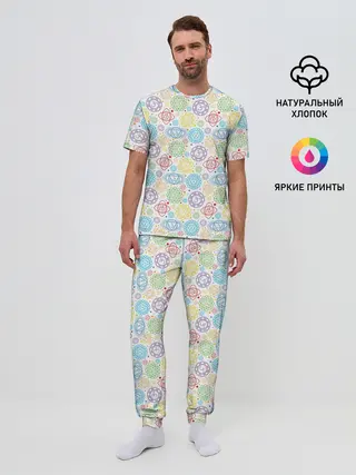 Мужская пижама с брюками / Чакры