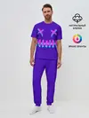 Мужская пижама с брюками / CYBERSTYLE PURPLE EVIL