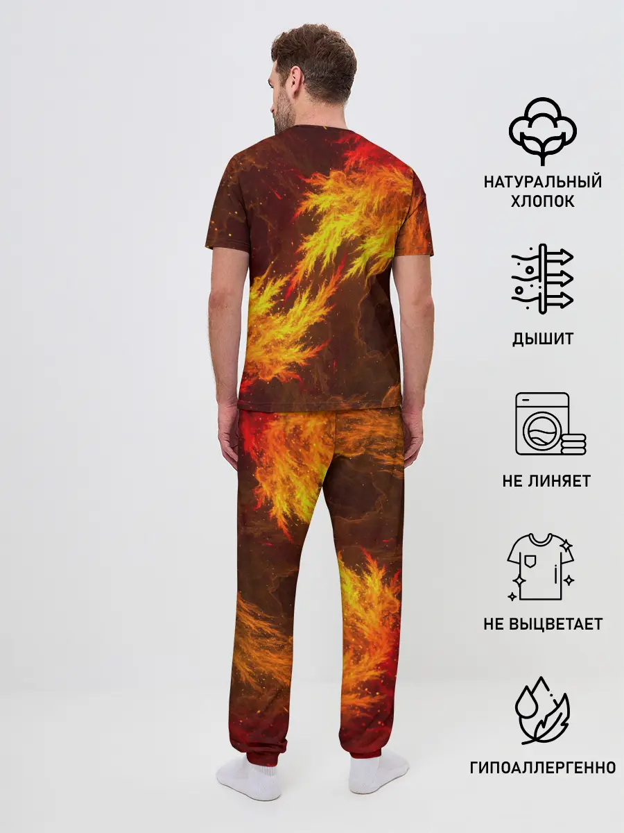 Мужская пижама с брюками / Битва огней