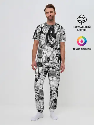 Мужская пижама с брюками / One-Punch Man