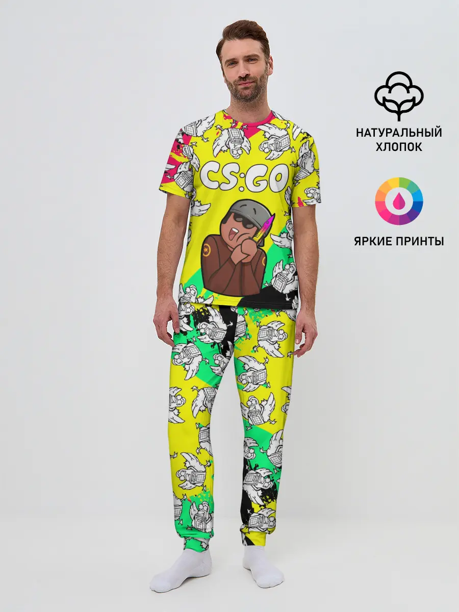 Мужская пижама с брюками / CS GO CHICKEN