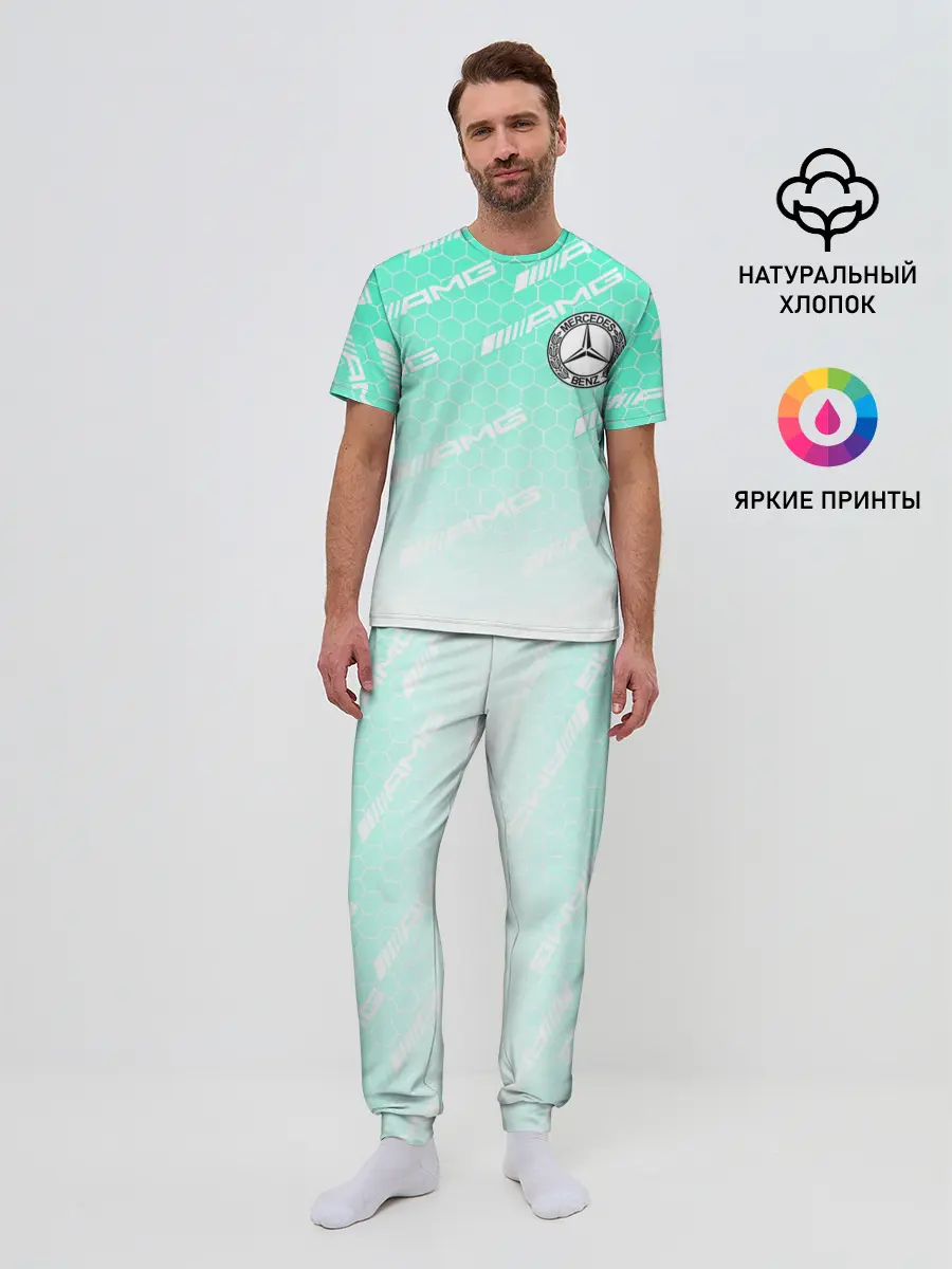 Мужская пижама с брюками / MERCEDES BENZ AMG