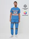 Мужская пижама с брюками / Спички blue