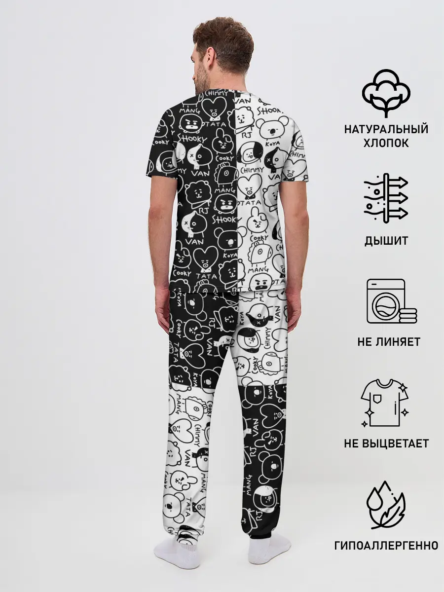 Мужская пижама с брюками / BTS | BT21