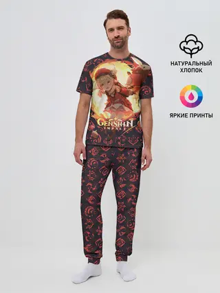 Мужская пижама с брюками / Genshin Impact
