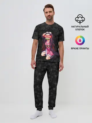 Мужская пижама с брюками / НЕЗУКО