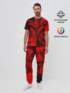 Мужская пижама с брюками / BLACK RED DRAGONS TATOO