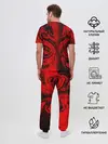 Мужская пижама с брюками / BLACK RED DRAGONS TATOO