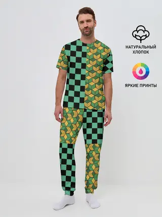 Мужская пижама с брюками / ГИЮ ТОМИОКА | TANJIRO KAMADO