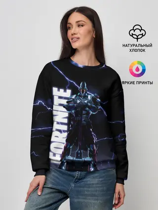 Женский свитшот / НЕСОКРУШИМЫЙ РЫЦАРЬ FORTNITE