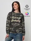 Женский свитшот / Lets go fishing