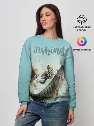 Женский свитшот / Fishing