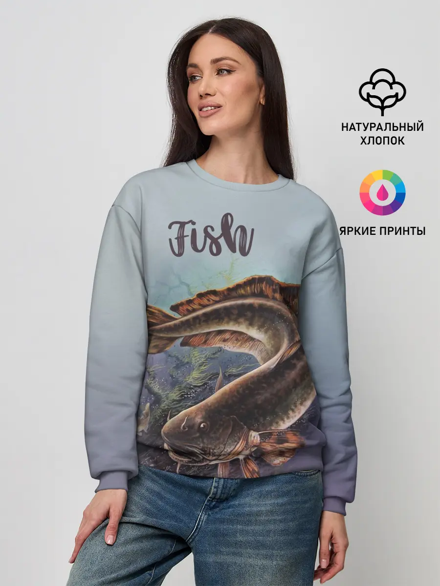 Женский свитшот / Fish