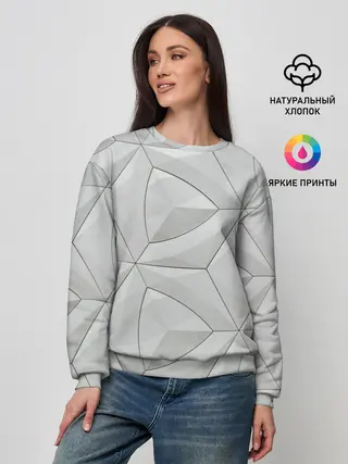 Женский свитшот / Техно Геометрия