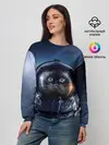 Женский свитшот / Кот космонавт