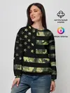 Женский свитшот / American Flag Camo