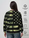 Женский свитшот / American Flag Camo