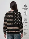 Женский свитшот / American Flag Camo